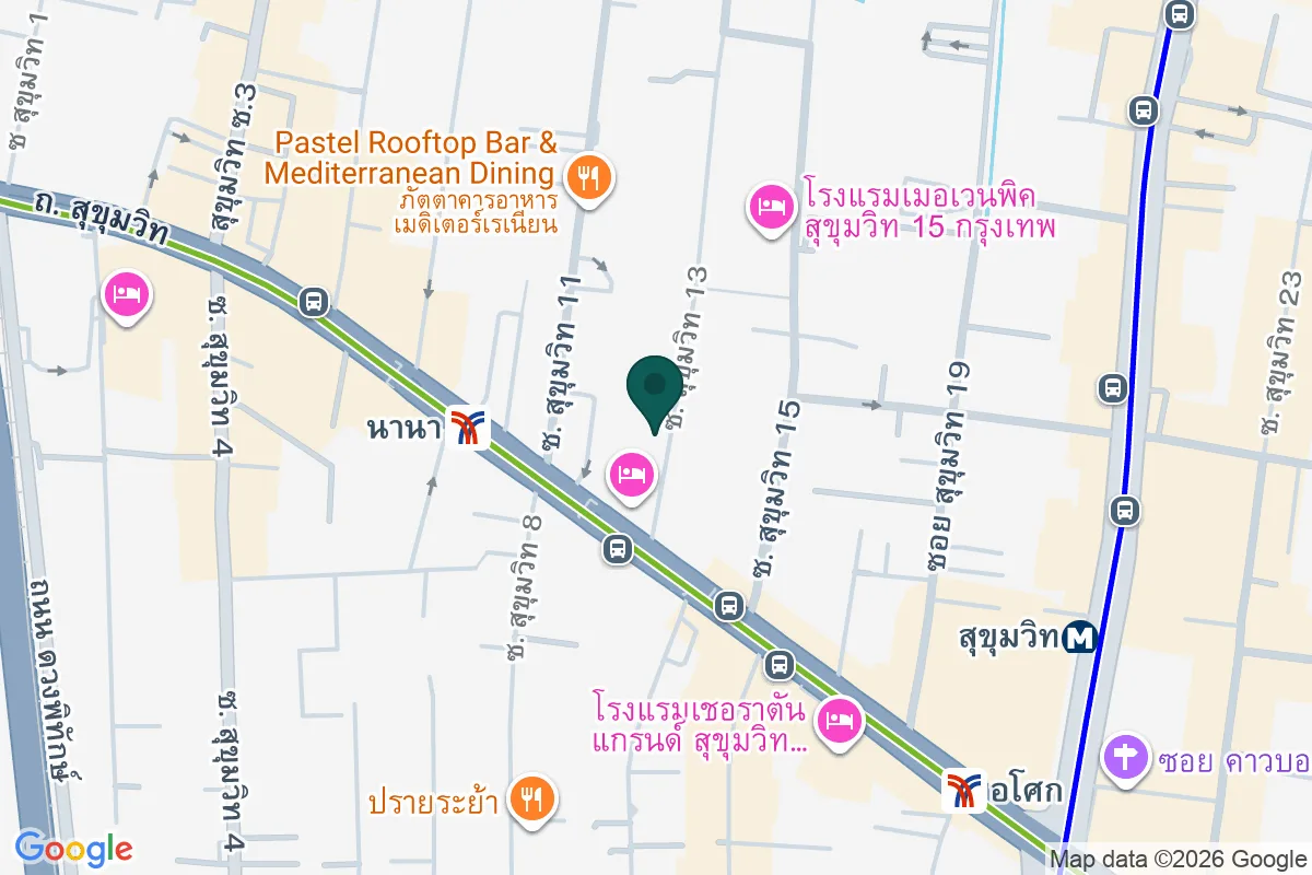 แผนที่ตำแหน่งHyde Sukhumvit 13
