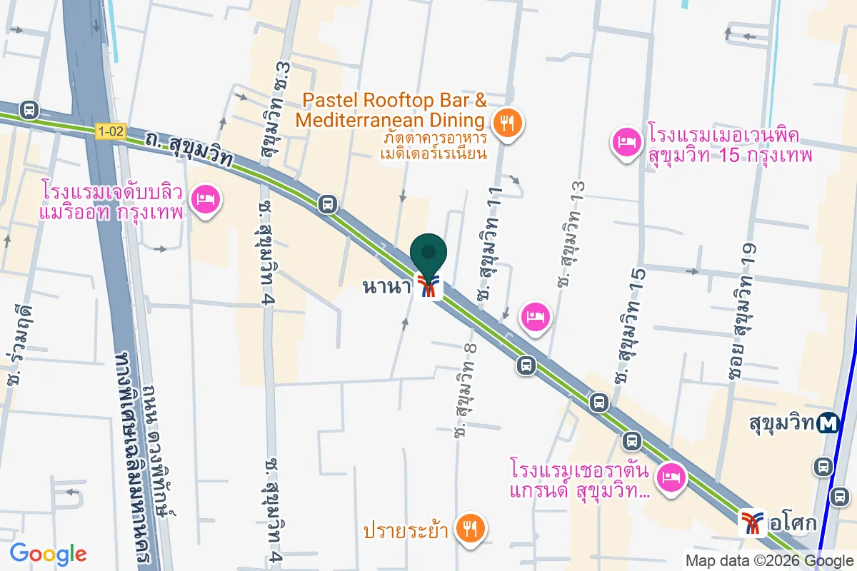 แผนที่ตำแหน่งนานา