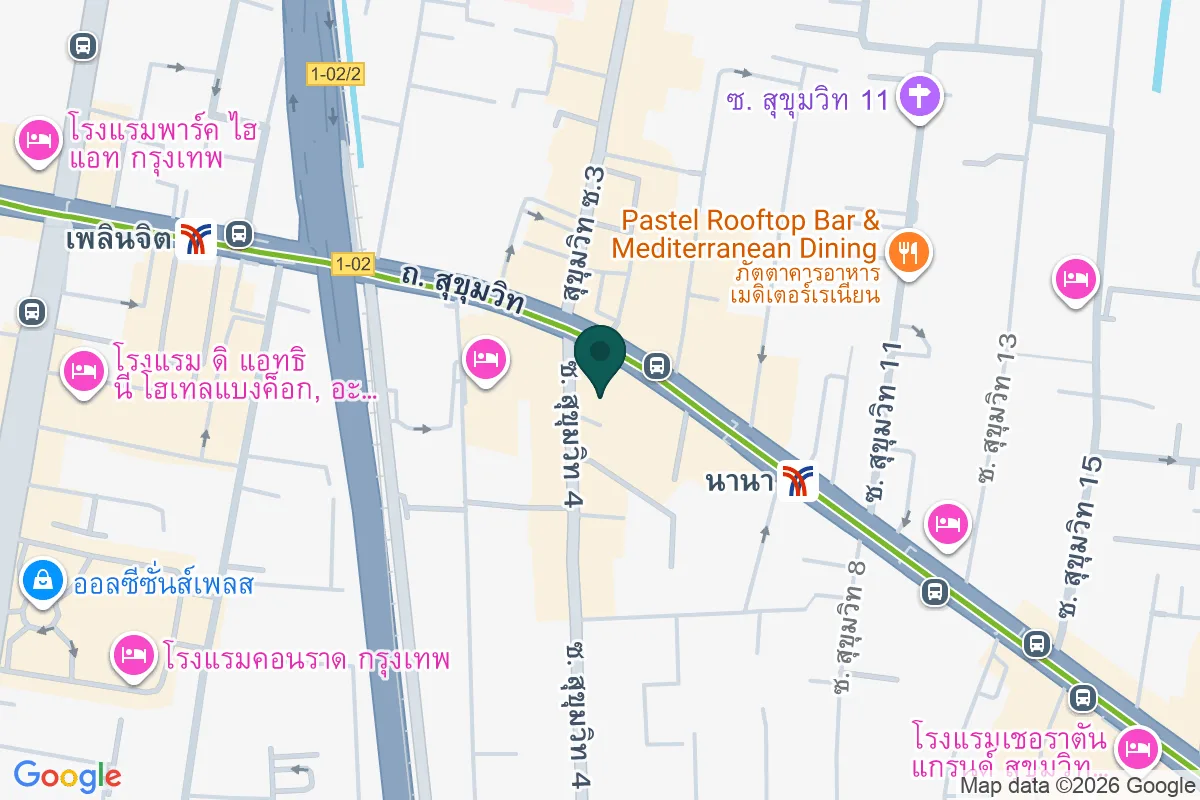 แผนที่ตำแหน่งนานาพลาซ่า