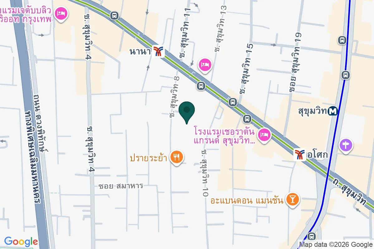 แผนที่ตำแหน่งกินรี by Vanessa WU สุขุมวิท 8